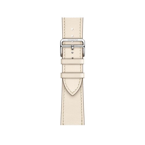 Кожаный ремешок Hermes для Apple Watch Single Tour 42mm - Кремовый (Beton)