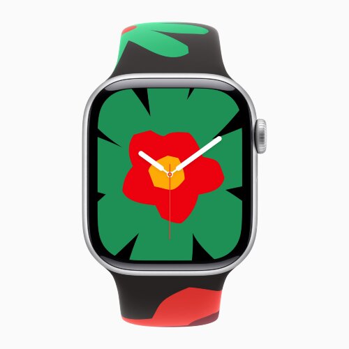 Apple Watch Series 11 42mm, Silver Aluminum Case with Sport Band - Unity Bloom