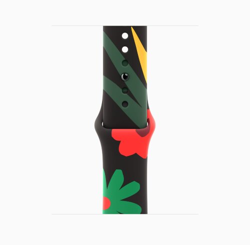Apple Watch Series 11 42mm, Silver Aluminum Case with Sport Band - Unity Bloom