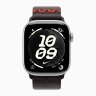 Apple Watch Series 11 42mm, Silver Aluminum Case with Nike Sport Loop - Midnight Black