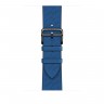Ремешок Hermès H Diagonal из кожи Swift 45mm для Apple Watch - "Французский синий"