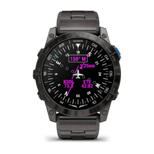 Умные часы Garmin D2 Mach 1 Pro 47mm, Aviator Smartwatch, Vented Titanium Bracelet