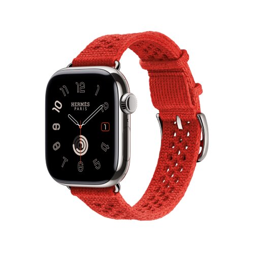 Ремешок Hermes для Apple Watch 42mm Capucine Neo Tricot - Красный