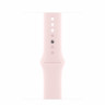 Apple Watch Series 9 45mm, Midnight Aluminum Case with Sport Band - Light Pink