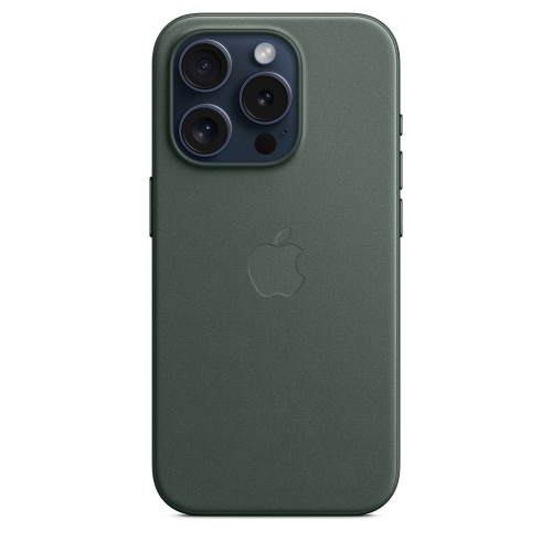Чехол FineWoven для iPhone 15 с MagSafe - Вечнозеленый (Evergreen)