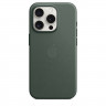 Чехол FineWoven для iPhone 15 с MagSafe - Вечнозеленый (Evergreen)