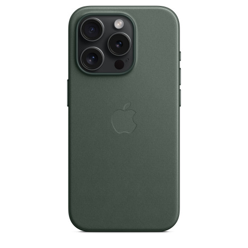 Чехол FineWoven для iPhone 15 с MagSafe - Вечнозеленый (Evergreen)