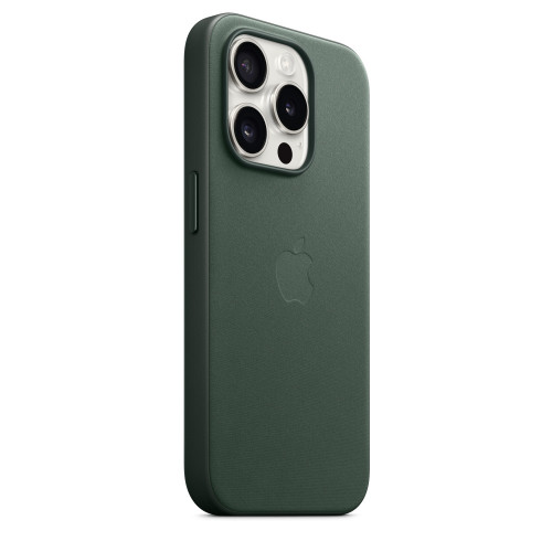 Чехол FineWoven для iPhone 15 с MagSafe - Вечнозеленый (Evergreen)