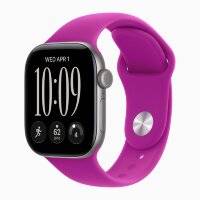 Apple Watch Series 12 46mm, Space Gray Aluminum Case with Sport Band - Magenta