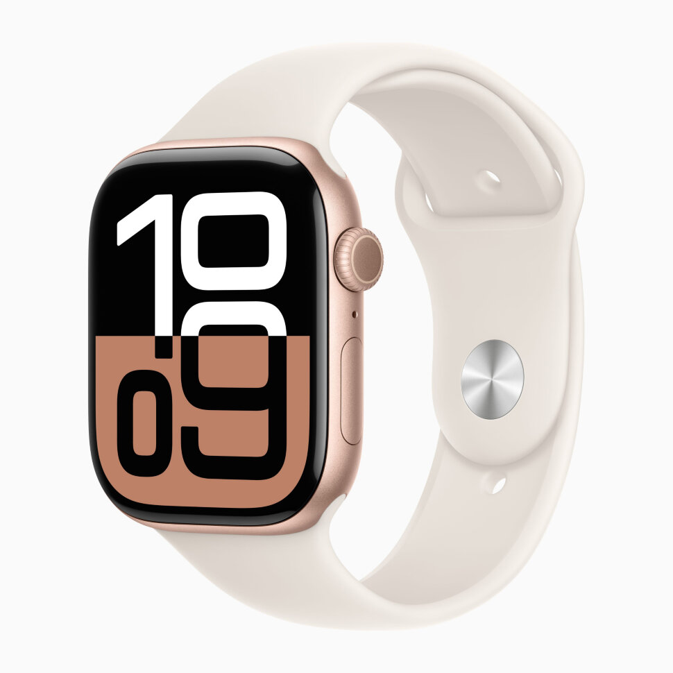 Купить Apple Watch 10 Rose Gold Aluminum 42mm Starlight band в