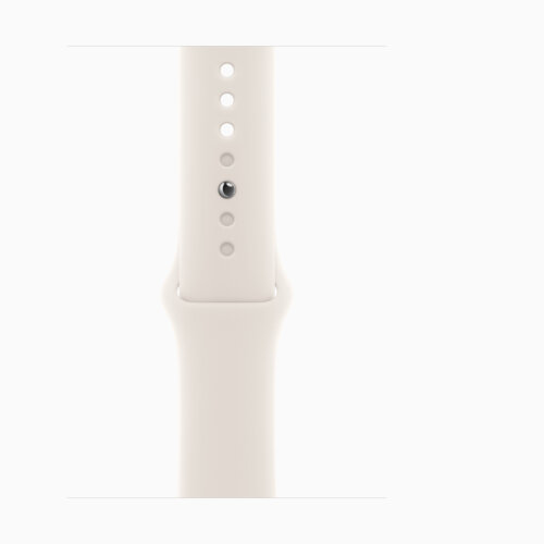 Apple Watch Series 10 42mm, Rose Gold Aluminum Case with Sport Band - Starlight