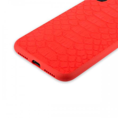 Пластиковая чехол-накладка Mobest Gulin Python для iPhone X - Красный