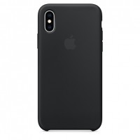 Силиконовый чехол для iPhone Xs Max, чёрный