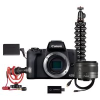 Canon EOS M50 Mark II Interchangeable Lens Live Streaming Kit