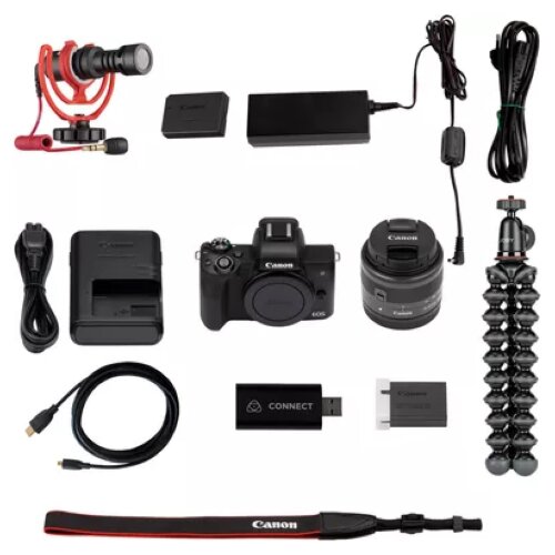 Canon EOS M50 Mark II Interchangeable Lens Live Streaming Kit