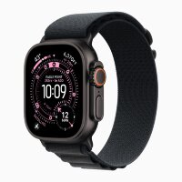 Apple Watch Ultra 3 49mm Black Titanium Case with Black Alpine Loop (M)