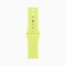 Apple Watch Series 11 46mm, Silver Aluminum Case with Sport Band - Neon Yellow