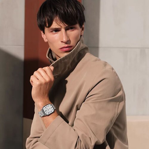 Блочный стальной браслет Grand H 46mm (S)