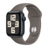 Apple Watch SE (2023) 44mm, Midnight Aluminum Case with Sport Band - Clay (Коричневый)