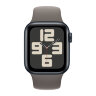 Apple Watch SE (2023) 44mm, Midnight Aluminum Case with Sport Band - Clay (Коричневый)