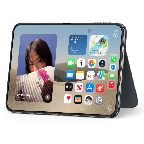 Чехол-книжка iPhone Duo Folio with Kickstand — Темно-синий (Navy Blue)
