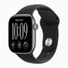 Apple Watch Series 12 46mm, Space Gray Aluminum Case with Sport Band - Black