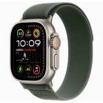 Apple Watch Ultra 2 49mm Titanium Case with Green Trail Loop (M/L)