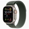 Apple Watch Ultra 2 49mm Titanium Case with Green Trail Loop (M/L)