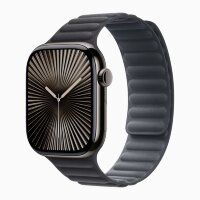 Apple Watch Series 10 46mm, Slate Titanium Case with Magnetic Link - Black