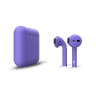 Беспроводные наушники Apple AirPods 2 (2019) фиолетовые с беспроводным чехлом.