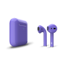 Беспроводные наушники Apple AirPods 2 (2019) фиолетовые с беспроводным чехлом.