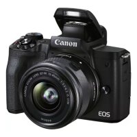 Canon EOS M50 Mark II Mirrorless Camera, Black + EF-M 15-45mm f/3.5-6.3 IS STM Lens, Graphite