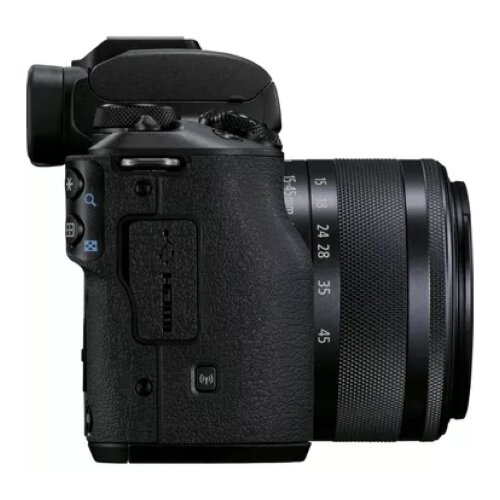 Canon EOS M50 Mark II Mirrorless Camera, Black + EF-M 15-45mm f/3.5-6.3 IS STM Lens, Graphite