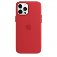 Силиконовый чехол MagSafe для iPhone 12 Pro Max Красный