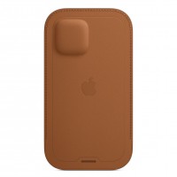 Кожаный чехол-конверт MagSafe для iPhone 12 mini, Золотисто-коричневый