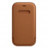 Кожаный чехол-конверт MagSafe для iPhone 12 mini, Золотисто-коричневый