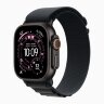 Apple Watch Ultra 3 49mm Black Titanium Case with Black Alpine Loop (S)