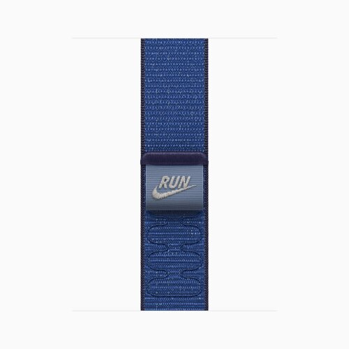 Apple Watch Series 11 42mm, Silver Aluminum Case with Nike Sport Loop - Blue Ribbon