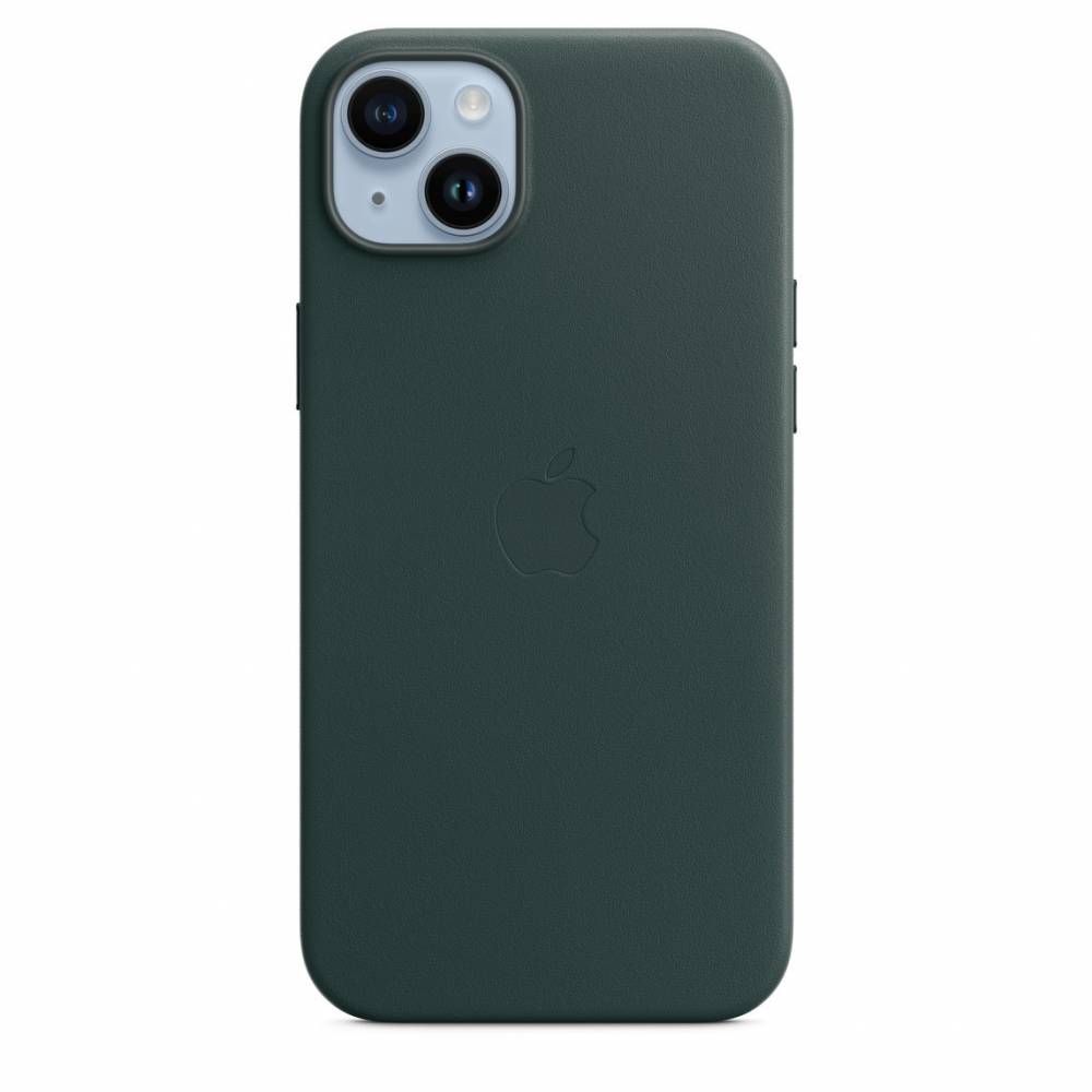 Купить кожаный чехол для iPhone 14 Forest Green в Москве цена