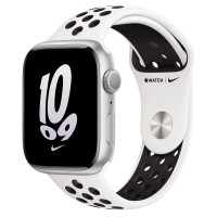 Apple Watch Series 8 Nike 45mm, Silver Aluminum Case with Sport Band - Summit White/Black