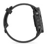 Умные часы Garmin Forerunner 970 Carbon Gray DLC Titanium, Black Case, Black/Translucent Whitestone Band