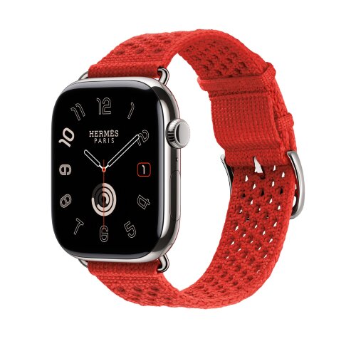 Ремешок Hermes для Apple Watch 46mm Capucine Neo Tricot - Красный