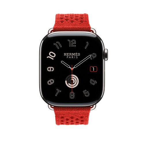 Ремешок Hermes для Apple Watch 46mm Capucine Neo Tricot - Красный