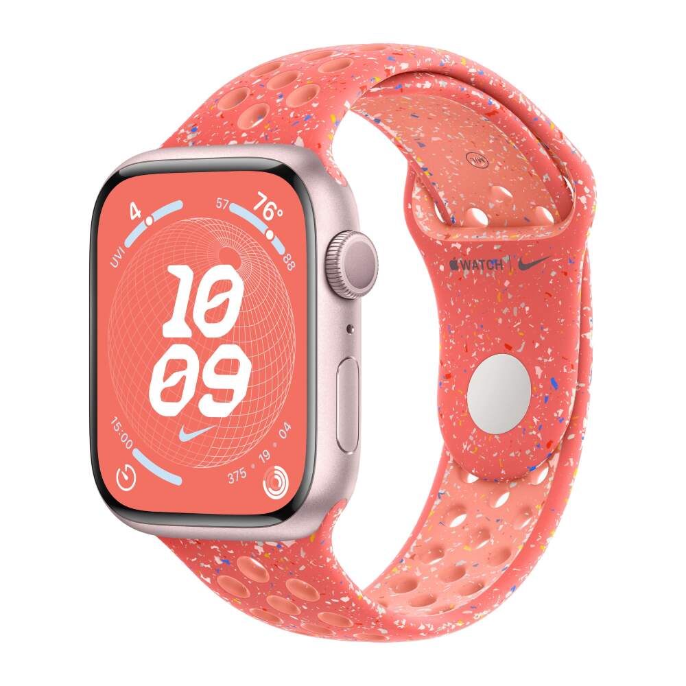 Apple Watch 9 Aluminum Pink 41mm Magic Ember Nike Sport Band