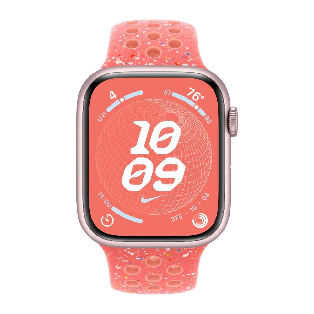 Apple Watch 9 Aluminum Pink 41mm Magic Ember Nike Sport Band