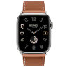 Apple Watch Hermes Series 12 46mm, коричневый ремешок с раскладывающейся застежкой