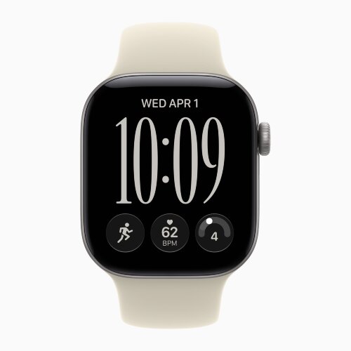 Apple Watch Series 12 46mm, Space Gray Aluminum Case with Sport Band - Sand