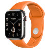 Apple Watch Hermes Series 10 46mm, тёмно-коричневый ремешок с раскладывающейся застежкой
