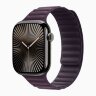 Apple Watch Series 10 46mm, Slate Titanium Case with Magnetic Link - Blackberry