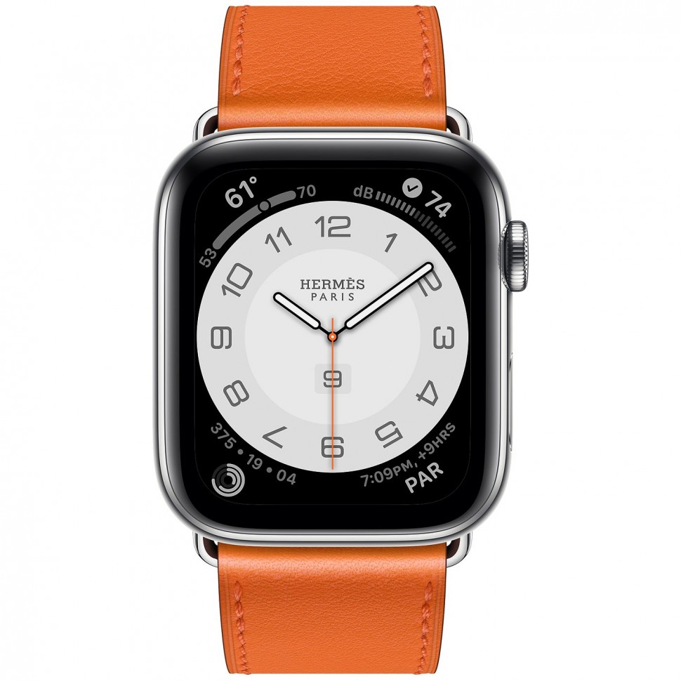 Купить Apple Watch 6 Hermes 44mm в Москве Single Tour оранжевый